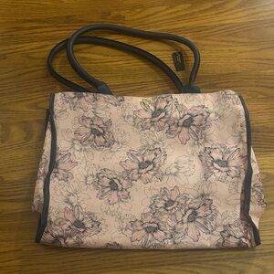 Victoria’s Secret floral tote with snap closure
